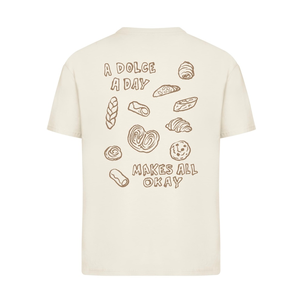 Miss Tee - A Dolce A Day Makes All Okay Dames Tshirt - Creme